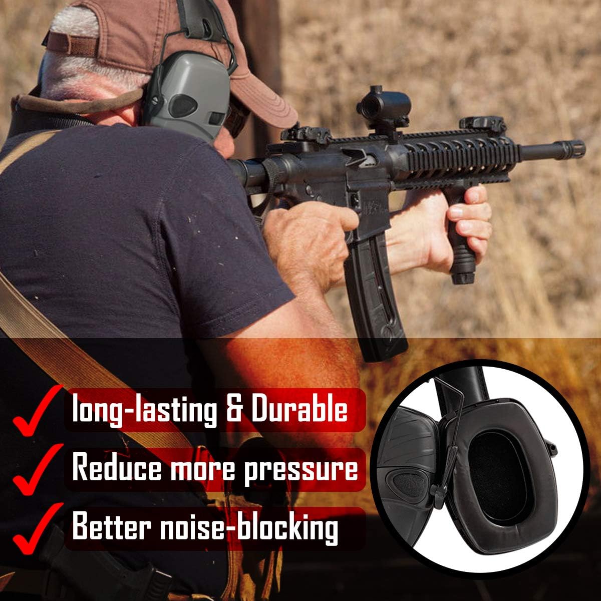 ZOHAN Gel Ear Pads, Replacemen - đánh giá và giá Shooting Ear Muff