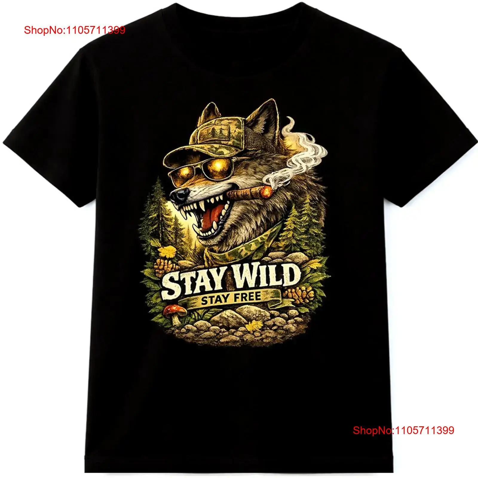Wolf T Shirt Stay Wild Free Ou - đánh giá và giá Wildman Hunting & Outdoor Reviews