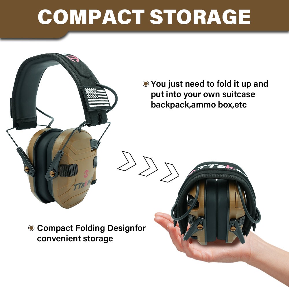New W1/W3 Foldable Electronic  - đánh giá và giá Shooting Ear Muff